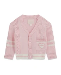 Guess Baby Girls' Long-Sleeve V-Neck Sweater