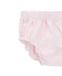 Guess Baby Girls' Mixed Fabric Dress and Matching Bloomer