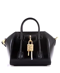 Pre-Owned Givenchy Mini Antigona Lock Bag Leather