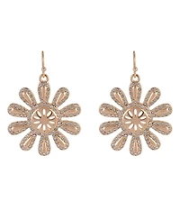 Rachel Rachel Roy Sunburt Drop Earrings with Pave Stone Accents