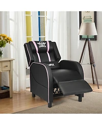 Gymax Massage Gaming Recliner Chair Racing Single Lounge Sofa Home Theater Seat