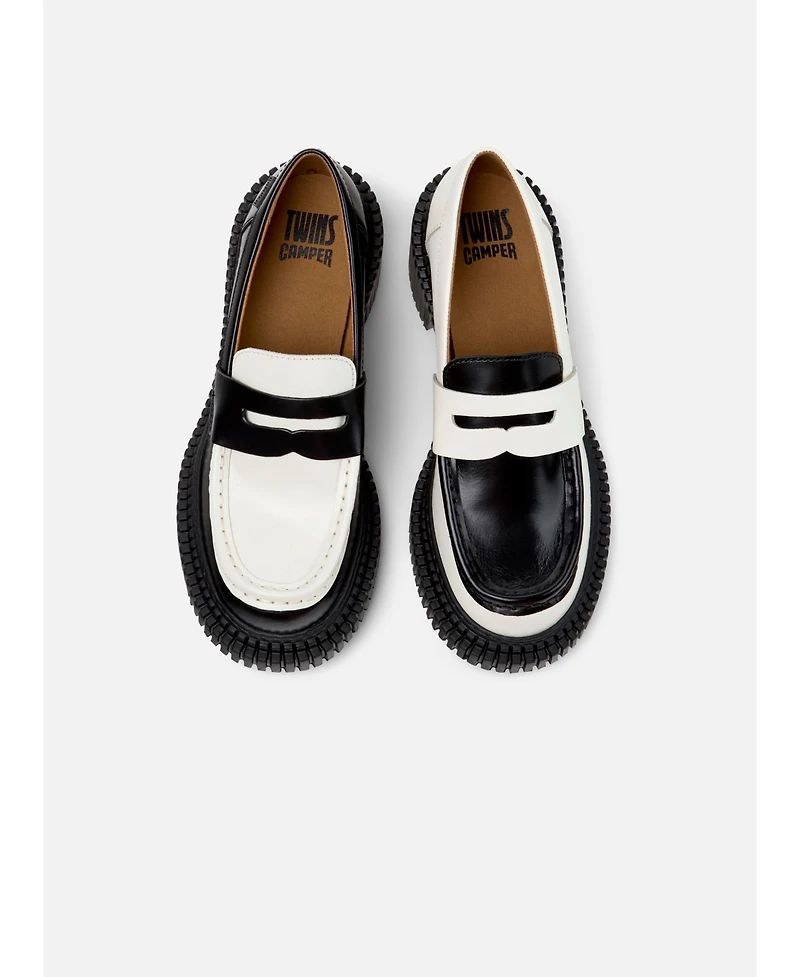 Camper Women's Pix London Twins Leather Moccasin Shoes