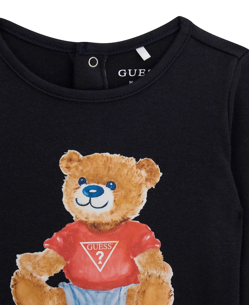 Guess Baby Boys' Interlock Footed Coverall
