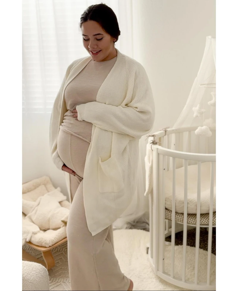 Pinkblush Maternity Slub Knit Pants Set