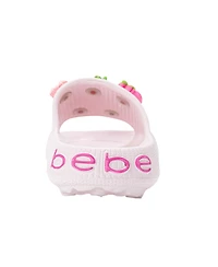 Bebe Little Girls Eva Slide – Lightweight Comfy Sandals with Strawberry Charms
