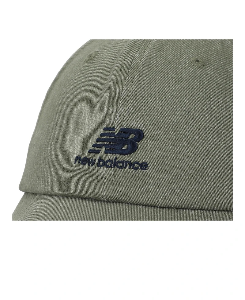 New Balance 6 Panel Nb Stacked Logo Women's Dark Olivine Green Hat
