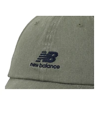 New Balance 6 Panel Nb Stacked Logo Women's Dark Olivine Green Hat