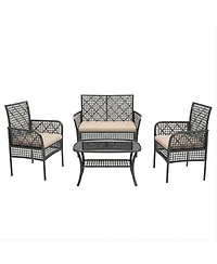 Clihome 4 Pieces Outdoor Patio Furniture Set