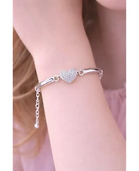 Chanteur Girls Gold Plated Cz Heart Bracelet