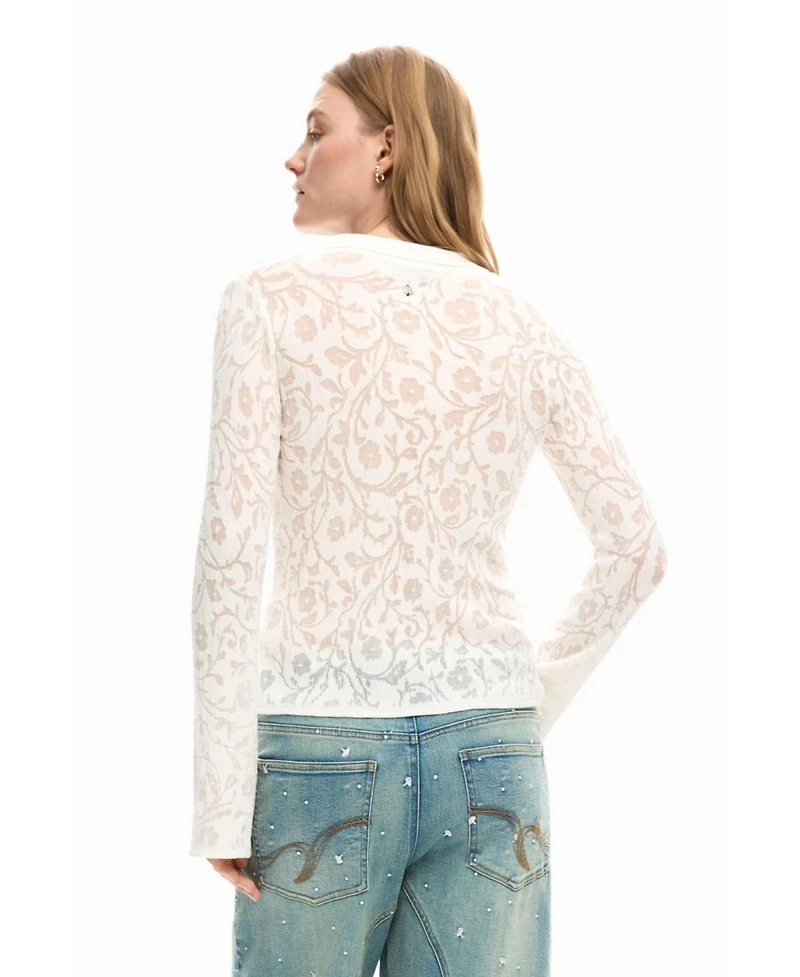Desigual Women's Long Sleeve Knit Shirt