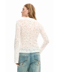Desigual Women's Long Sleeve Knit Shirt