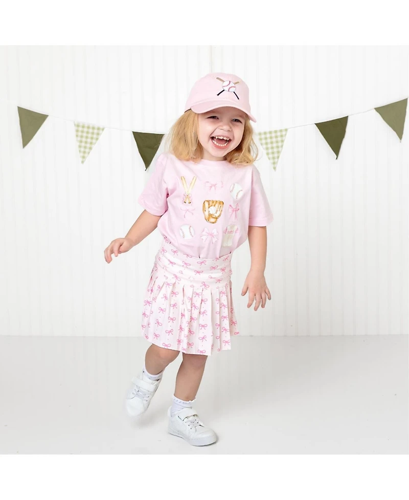 Sweet Wink Big Girls Baseball Cutie Short Sleeve T-Shirt