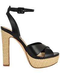 Nine West Women's Weston Criss-Cross Round Toe Platform Sandals