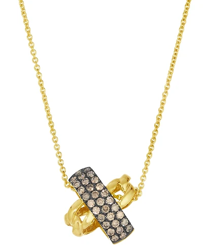 Le Vian Chocolate Diamond Pendant Necklace (0.25 ct. t.w.) in 14k Honey Gold