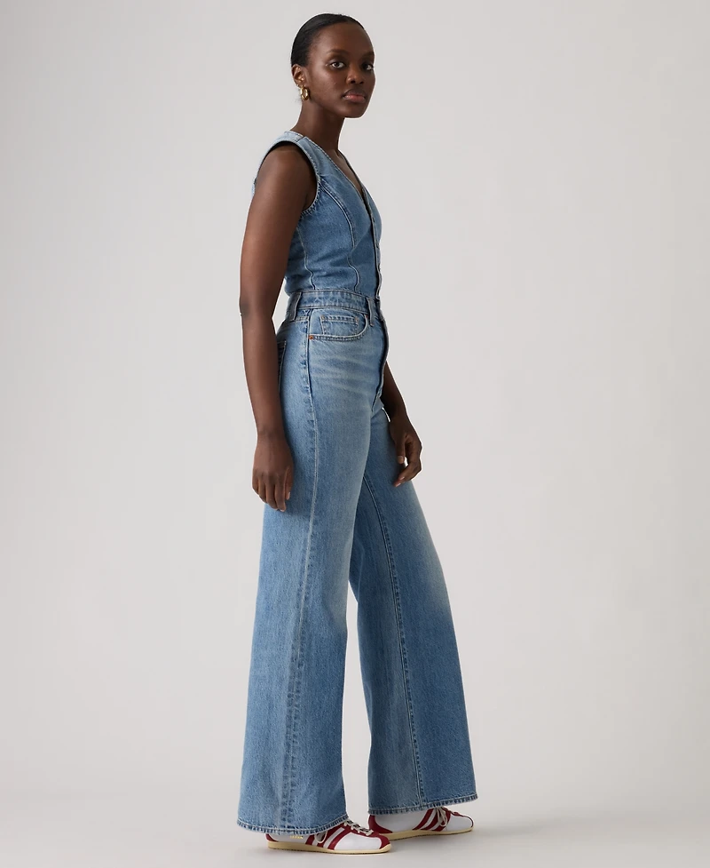 Levi's Women's Wide-Leg Denim Jumpsuit