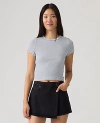Levi's Women's Short-Sleeve Cropped Top