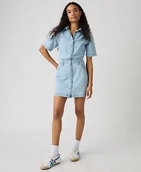 Levi's Premium Women's Short-Sleeve Logan Western Denim Dress