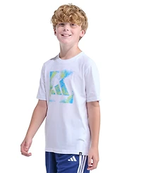 adidas Boys' 8-20 Short-Sleeve Spray Gradient Logo T-Shirt