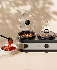 Chefman 2.5-Quart Each Triple Slow Cooker and Buffet Server