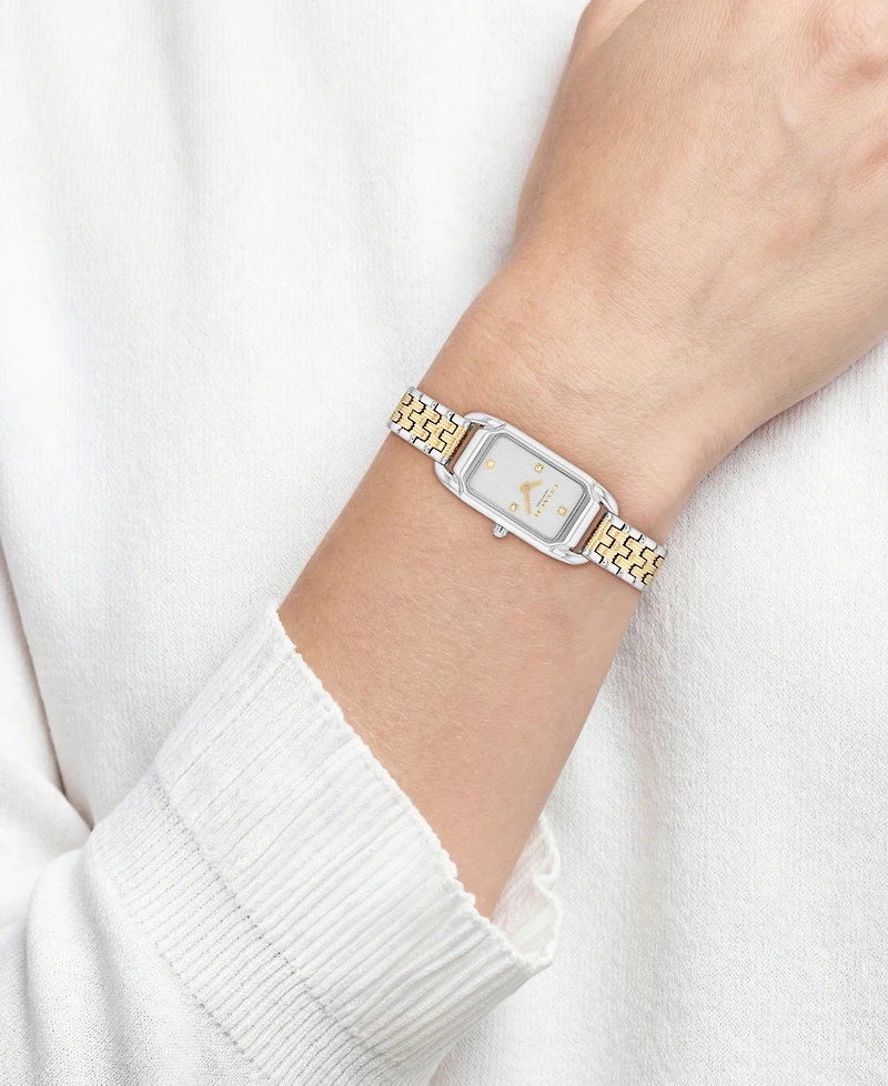 Coach Women's Cadie Two Tone Stainless Steel Bracelet Watch, 17.5mm