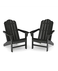 Gaomon Outdoor Adirondack Chair, Hdpe Lawn Chair with Wood Texture for Patio, Garden, Backyard