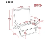 Tommy Bahama 4-Position Easy In-Easy Out Folding Beach Chair