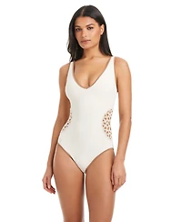 Sanctuary Women's Beachy-Keen V-Neck One-Piece Swimsuit