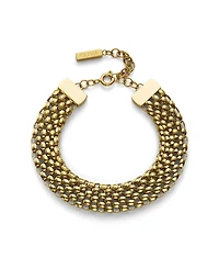 Olivia Burton Women's Chequerboard Link Gold Tone Stainless Steel Bracelet