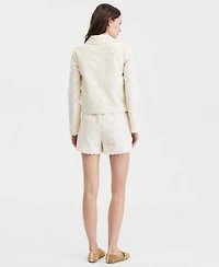 On 34th Womens Clara Cotton Eyelet Jacket Layering Tank Top Eyelet Shorts Macys Exclusive