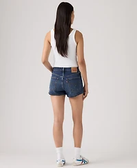 Levi's Women's 501 Button Fly High-Rise Denim Shorts