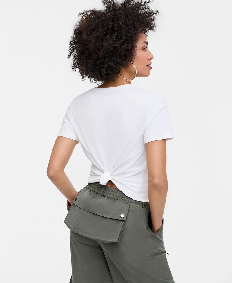 Women's Graphic-Print Cropped T-Shirt, Macy's Exclusive- Molly Rogers Capsule Collection