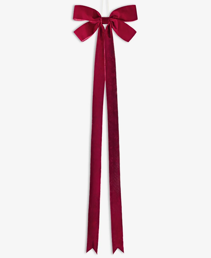 Holiday Lane Holiday Toile Fabric Bow Ornament, Macy's Exclusive
