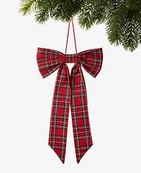 Holiday Lane Cozy Cabin Fabric Bow Ornament, Macy's Exclusive