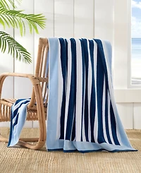 The Beach House Frame Stripe Cotton Towel, 40" x 70"