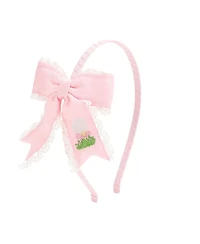 Sweet Wink Little and Big Girls Golf Tee Embroidered Lace Bow Headband