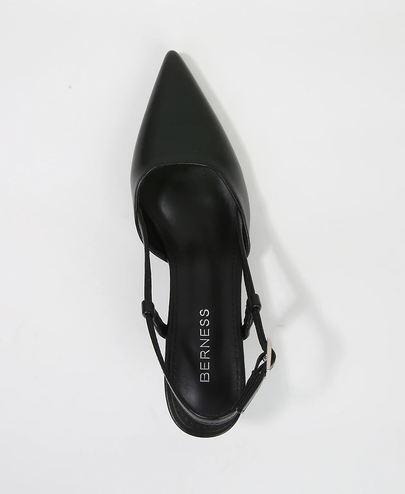 Berness Women's Joanna Slingback Kitten Heels