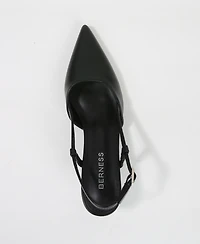 Berness Women's Joanna Slingback Kitten Heels