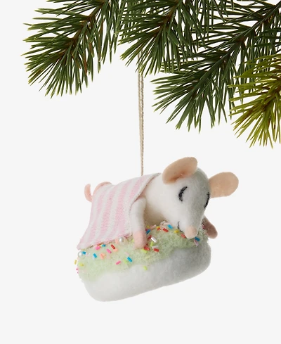 Holiday Lane Nutcracker Sweets Mouse on Donut Ornament, Macy's Exclusive