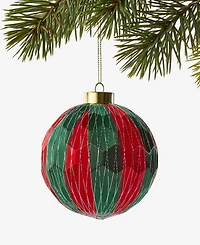 Holiday Lane Cozy Cabin Ball Ornament, Macy's Exclusive