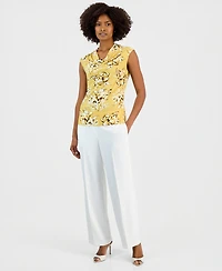 Kasper Women's Sleeveless Cowlneck Top