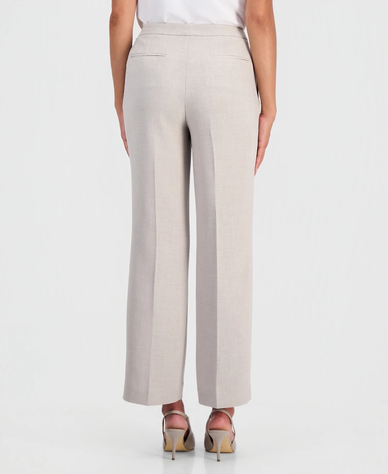 Kasper Petite Mid-Rise Full Length Trouser Pants