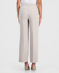 Kasper Petite Mid-Rise Full Length Trouser Pants