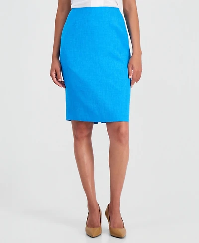 Kasper Women's Textured Knee-Length Pencil Skirt, Regular & Petite