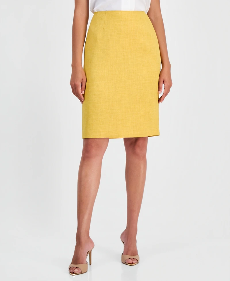 Kasper Women's Textured Knee-Length Pencil Skirt, Regular & Petite