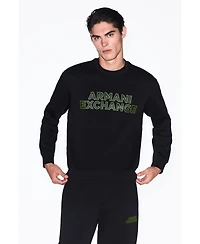 A|X Armani Exchange Men's Elevated Logo Crewneck Sweatshirt