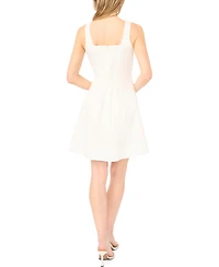 CeCe Women's Embroidery Square Neck Dress