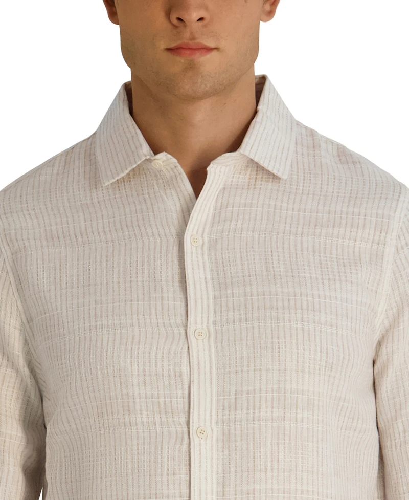Karl Lagerfeld Paris Men's Long-Sleeve Regular-Fit Woven Shirt