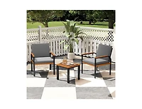 Slickblue 3-Piece Patio Conversation Furniture Set with Coffee Table