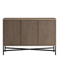 Hudson & Canal Brighton 48" Wide Rectangular Fluted Buffet Table
