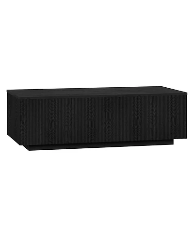 Hudson & Canal Reyes 48" Wide Rectangular Fluted Coffee Table